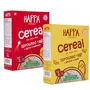 Happa Organic Cereal | Sprouted Ragi - Ragi and Ragi - Carrot - Beetroot | Calcium Booster - Bone Strength| Organic Khichdi | No Added Salt, Sugar or Milk | No preservatives | Pack of 2 (200gm x 2) (400 G, Ragi + Almond + Dates)