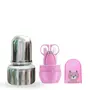 Goodmunchkins Stainless Steel Feeding Bottle with NailGroom Kit (75 Pink)