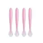 Safe-O-Kid 4 Soft Silicone Tip Spoons Pink
