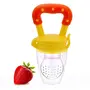GOODMUNCHKINS Fresh Food Nibbler Fruit Feeder Silicon Nipple Medium (Yellow) Pack of 1