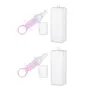Safe O Kid Silicone Liquid Medicine Feeder Dropper with Box for Baby Pink Pack of 2