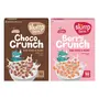 Slurrp Farm Crunch Cereal – No Maida, Wheat and Refined Sugar, Chocolate and Berry Stars and Moons, Healthy Millet Breakfast, 400 g, Pack of 2