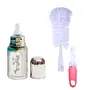 Goodmunchkins Stainless Steel Baby Feeding Bottle 304 Grade Steel for Infants/Toddlers Jointless with Bottle Cleaning Brush (150 Pink), 3 image