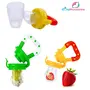 GOODMUNCHKINS Food Feeder & Fruit Feeding Nipple for Infants/Toddlers Food Grade Silicone Container 90ml and Nipple BPA Free Combo Pack of 2 Items, 3 image