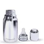 Goodmunchkins Stainless Steel Feeding Bottles 304 Grade with Anti Colic Silicone Nipple & Sipper Training Spout/Bottle Cleaning Nylon Brush, 2 image