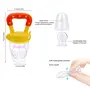 GOODMUNCHKINS Stainless Steel Feeding Bottle Food Feeder & Fruit Feeder for Baby/Infants-304 SS-No Joints-Anti Colic Silicon Nipple-Food Grade Silicon Feeder BPA Free Pack 3 (White-Green 220), 7 image