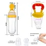 GOODMUNCHKINS Silicone Spoon Food Feeder & Fruit Feeder for Toddlers Food Grade Silicone Container 90ml and Nipple BPA Free Combo Pack of 2 Items, 6 image