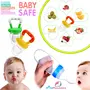 GOODMUNCHKINS Silicone Spoon Food Feeder & Fruit Feeder for Toddlers Food Grade Silicone Bottle 90ml and Nipple BPA Free Combo Pack of 2 Items, 4 image
