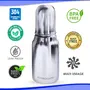 Goodmunchkins Stainless Steel Feeding Bottles 304 Grade with Anti Colic Silicone Nipple & Sipper Training Spout/Bottle Cleaning Nylon Brush (250ml Blue), 3 image