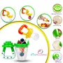GOODMUNCHKINS Stainless Steel Feeding Bottle Food Feeder & Fruit Feeder for Baby/Infants-304 SS-No Joints-Anti Colic Silicon Nipple-Food Grade Silicon Feeder BPA Free Pack 3 (White-Yellow 150), 5 image