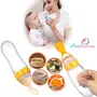GOODMUNCHKINS GOODMUNCHKINS Silicone Spoon Food Feeder for Babies. Food Grade Silicone Bottle 90ml BPA Free (Green), 3 image