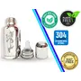 Goodmunchkins Stainless Steel Baby Feeding Bottle 304 Grade Steel for Infants/Toddlers Jointless No Leakage (300ml Blue), 2 image