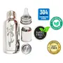 Goodmunchkins Stainless Steel Baby Feeding Bottle 304 Grade Steel No Joints for Infants/Toddlers with Silicone Fruit Feeder/Travel Cap/Bottle Cleaning Brush, 3 image