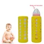 Safe-O-Kid Silicone Baby Feeding Bottle Cover Sleeve Holder Insulated Protection All Bottle Types Large 250 ml Yellow Pack of 1, 2 image