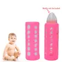 Safe-O-Kid - Pack of 1 - Silicone Baby Feeding Bottle Cover Sleeve Holder Insulated Protection All Bottle Types Large 250 ml Pink, 2 image