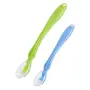 Safe-O-Kid - Pack of 2 - Soft Silicone Tip Spoons 2 Sets Box (4 Spoons) Blue & Green, 8 image