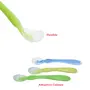 Safe-O-Kid - Pack of 2 - Soft Silicone Tip Spoons 2 Sets Box (4 Spoons) Blue & Green, 3 image