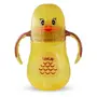LuvLap Naughty Duck Sipper for Infant/Toddler 280ml, Anti-Spill Sippy Cup with Soft Silicone Straw BPA Free, 12m+ (Yellow)