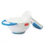 LuvLap Baby Food Grinding Cum Feeding Bowl, Portable Baby Food Masher & Serving Bowl for Baby weaning Food Preparation (Pack of 1 Set,White & Blue)