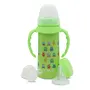 LuvLap 4 in 1 Slim Neck Steel Baby Bottle Cum Sipper with Handle, Made of SS304 Rust Free Steel, BPA Free, Odour Free, Anti Colic Nipple, Spout, Weighted Straw & Cap, Green, 3M+, 240 ml