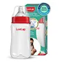 LuvLap Silicone Food/Fruit Nibbler with Extra Mesh Elegant Blue & LuvLap Anti-Colic Wide Neck Natura Flo Baby Feeding Bottle 250ml, 5 image
