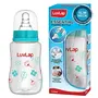 LuvLap Baby Training Toothbrush Set 3 pcs (White/Orange) & Anti-Colic Slim Wild Flowers BPA-Free Regular Neck Baby Feeding Bottle 125ml Green, 5 image