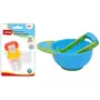 LuvLap Baby Food Grinding Cum Feeding Bowl (Green & Blue) & LuvLap Silicone Food/Fruit Nibbler