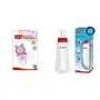 LuvLap Bunny Food & Fruit Nibbler & LuvLap Anti-Colic Slim/Regular Neck Essential Baby Feeding Bottle 250ml New Born/Infants/Toddler Upto 3 Years BPA Free