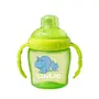 Luvlap Hippo Sipper/Sippy Cup 225Ml Anti-Spill Design with Soft Silicone Spout 6M+ (Green)&Baby Dove Rich Moisture Hair to Toe Baby Wash 400 Ml, 3 image