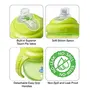 Luvlap Hippo Sipper/Sippy Cup 225Ml Anti-Spill Design with Soft Silicone Spout 6M+ (Green)&Baby Dove Rich Moisture Hair to Toe Baby Wash 400 Ml, 5 image