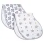 Masilo Organic Muslin Burp Cloth & Bib (Pack of 2)  Sheep & Stars