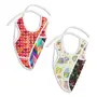 superbottoms Waterproof Cloth Bib, Reversible Bib (2 Prints in 1), Apron Style Bib, Full Coverage Bib with Breadcrumb Catcher, Mess-Free Feeding, 6m to 4y