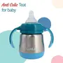 LuvLap Steel Feeding Baby Bottle -240 ml - pink, 7 image