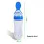 LuvLap Feeding Spoon with Squeezy food Grade Silicone Feeder bottle -90 ml, 4 image