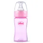 Chicco Feed Easy Milk Feeding Bottle for Babies & Toddlers, V-Shaped Anti-Colic System to Prevent Colic, Gas & Discomfort, BPA-Free, Slow Flow, 0m+ (125ml, Pink)