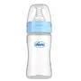 Chicco feed easy Milk Feeding Bottle for Babies & Toddlers, V-Shaped Anti-Colic System to Prevent Colic, Gas & Discomfort, For Comfortable latch, Ultra-Soft Silicone Nipple, Spill-Proof Cap & Stopper, BPA-free, Slow Flow, 0m+ (Pink, 125 ml Bottle, Blue)