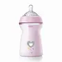 Chicco Natural Feeling 330ml Baby Milk Feeding Bottle with Wide Neck, Anti-Colic for Easy Milk Flow, for Babies & Toddlers 6m+ (Pink)