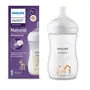 Philips Avent Natural Baby Feeding Bottle | No.1 Brand Recommended by Moms Worldwide | Ideal for 1 months+| Natural Response Technology Mimics Breastfeeding | Uniquely Designed Nipple releases milk only when baby drinks | Pack of 1 | SCY903/66
