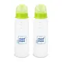 Mee Mee 250ml Easy Flo Premium Baby Feeding Bottle (Green, Pack of 2)