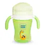 Mee Mee 2 in 1 Spout and Straw Sipper Cup (Green)with Soft Spout & Straw Anti-Leak Detachable Handle for Babies/Toddlers/Kids(Light Green)