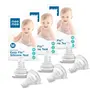 Mee Mee Anti-Colic Easy Flo Silicone Teat, White - Medium - 6 Pieces (Pack of 3)