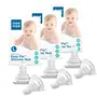 Mee Mee Anti-Colic Easy Flo Silicone Teat, White - Large - 6 Pieces (Pack of 3)