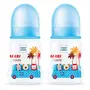 Mee Mee Baby Feeding Bottle 125ml |BPA-Free Baby Milk Bottle with Eazy Flo Technology, Anti-Colic Valve, Non Toxic and Ergonomic Design for New Born/Infants/Toddler Upto 3 Years (Blue, Pack of 2)