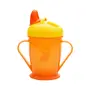 Mee Mee Easy Grip Sipper Cup with Twin Handle (Pack of 2 - (180ml) + (210ml)- Orange), 4 image