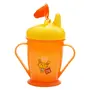 Mee Mee Easy Grip Sipper Cup with Twin Handle (Pack of 2 - (180ml) + (210ml)- Orange), 2 image