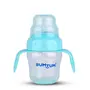 BUMTUM Baby Sipper with Silicon Spout and Straw Soft Silicone Spout and Straw Bpa Free 150ml - Blue