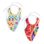 superbottoms Waterproof Cloth Bib, Reversible Bib (2 Prints in 1), Apron Style Bib, Full Coverage Bib with Breadcrumb Catcher, Mess-Free Feeding, 6m to 4y
