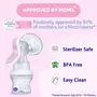 Chicco Natural Feeling Manual Breast Pump for Breastfeeding Mothers| With 2 Phase Technology| Comes with Teat & Storage Cap| Extra Soft Silicone Cup| Easy Grip Handle| Diapharm Technology| BPA Free, 6 image