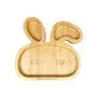 Littlecherrymom BUNNY BAMBOO SUCTION PLATE (with fork and spoon) 540 Gm, 3 image