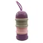 SYGA 3 Layer Cute Bear Portable Baby Food Milk Powder Storage Box Bottle Container_Purple (Design May Very)